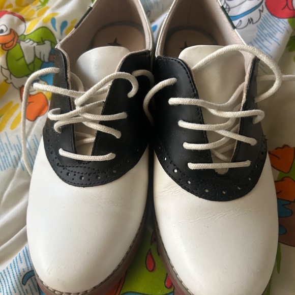 Eastland Saddle Shoes Women's 7.5 Leather Memory Foam Vintage 1950s Shoes Swing - Picture 6 of 8